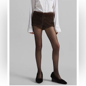 The Frankie Shop Fur Shorts